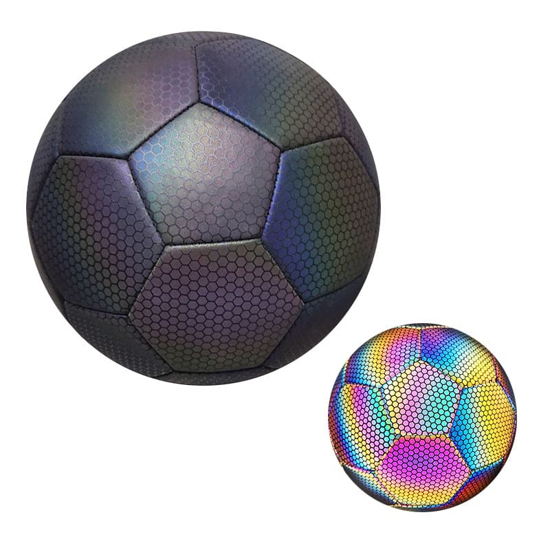 PU Reflective Football Match Training Low Elastic Wear Resistant # 5 Reflective Football