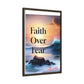 Faith over fear Matte Canvas, Framed (Multi-color) by Meraki  studio