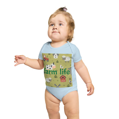 Short Sleeve Baby Bodysuit