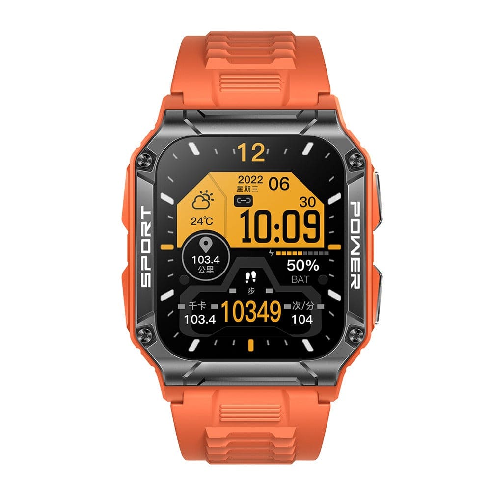 NX6 smart watch Bluetooth call 1.95 inch large screen compass heart rate blood oxygen IP68 waterproof