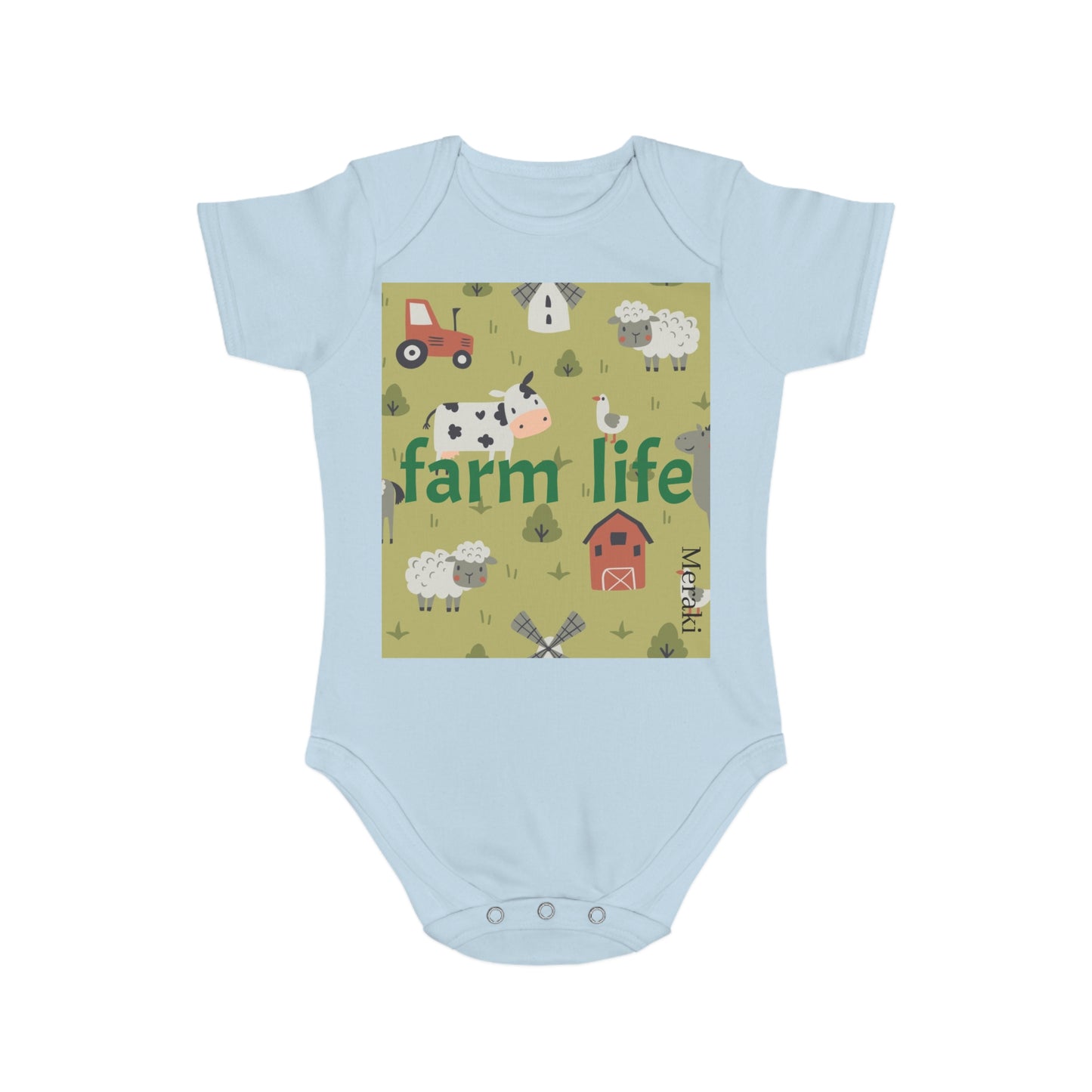 Short Sleeve Baby Bodysuit