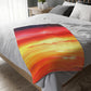 Sunset Velveteen Minky Blanket (Two-sided print)