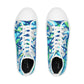 Meraki High Top Sneakers hand made prints