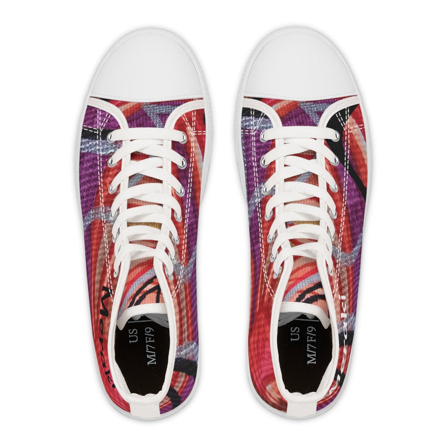 Meraki print design Women's High Top Sneakers