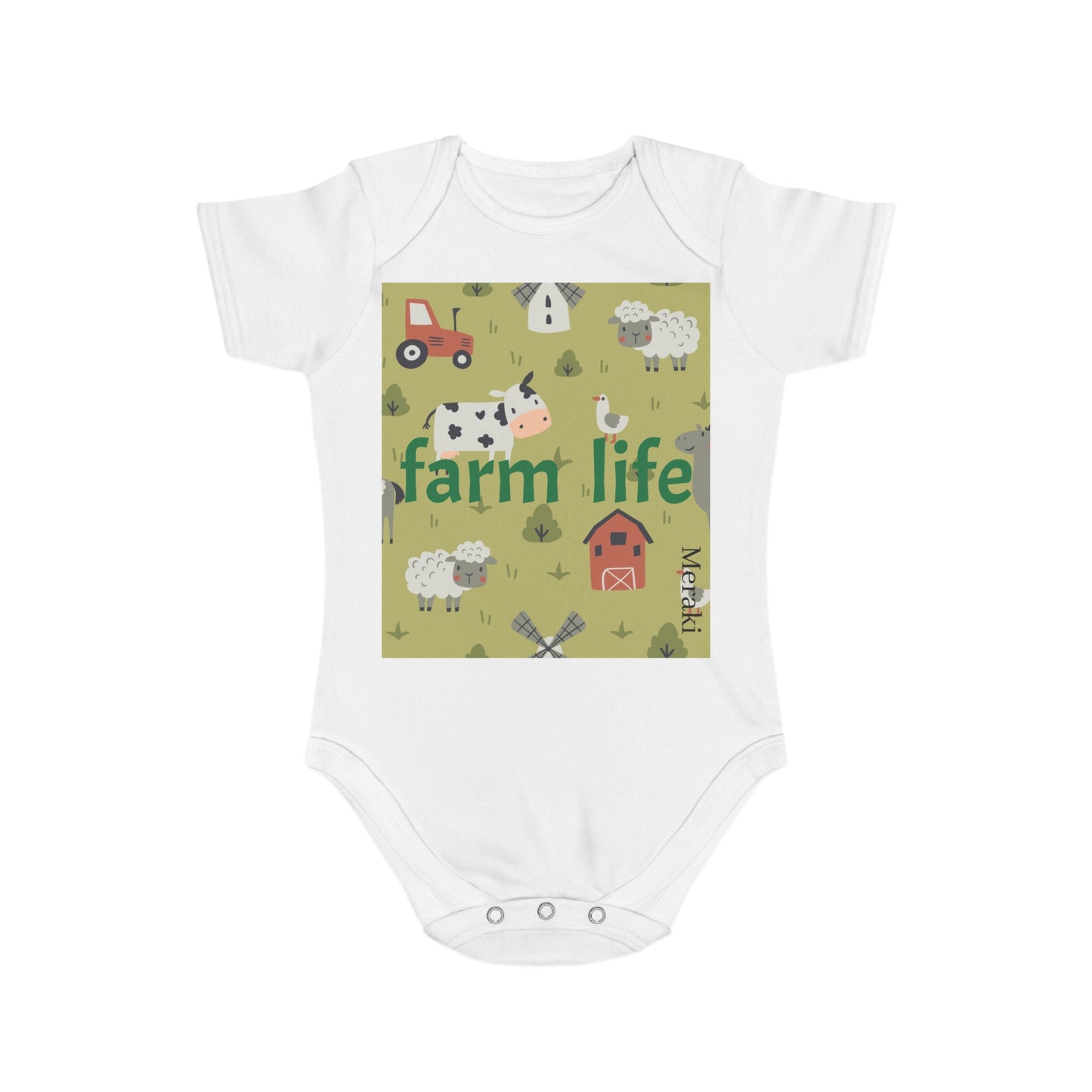 Short Sleeve Baby Bodysuit