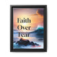 Faith over fear Matte Canvas, Framed (Multi-color) by Meraki  studio