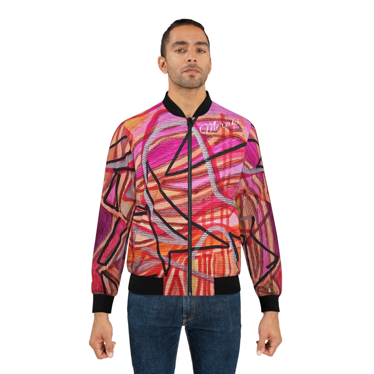 Meraki original Contemporary  printed Men's Bomber Jacket (AOP)