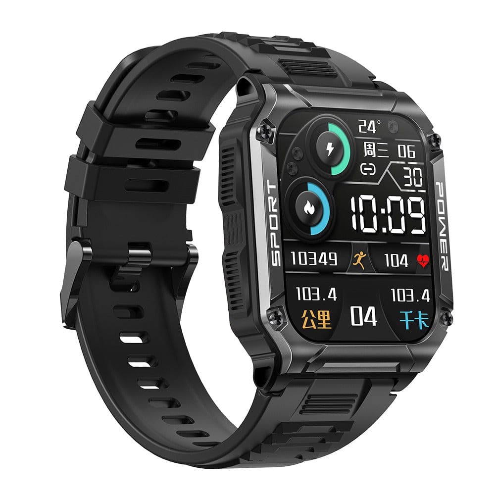 NX6 smart watch Bluetooth call 1.95 inch large screen compass heart rate blood oxygen IP68 waterproof