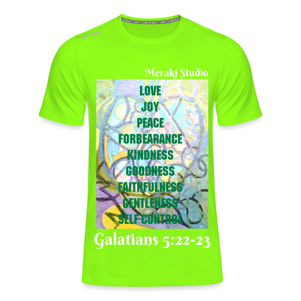 JAKO Men's T-Shirt Run 2.0 - neon green