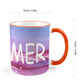 MERAKI Ceramic Mug With Colored Rim and Handle(11oz)