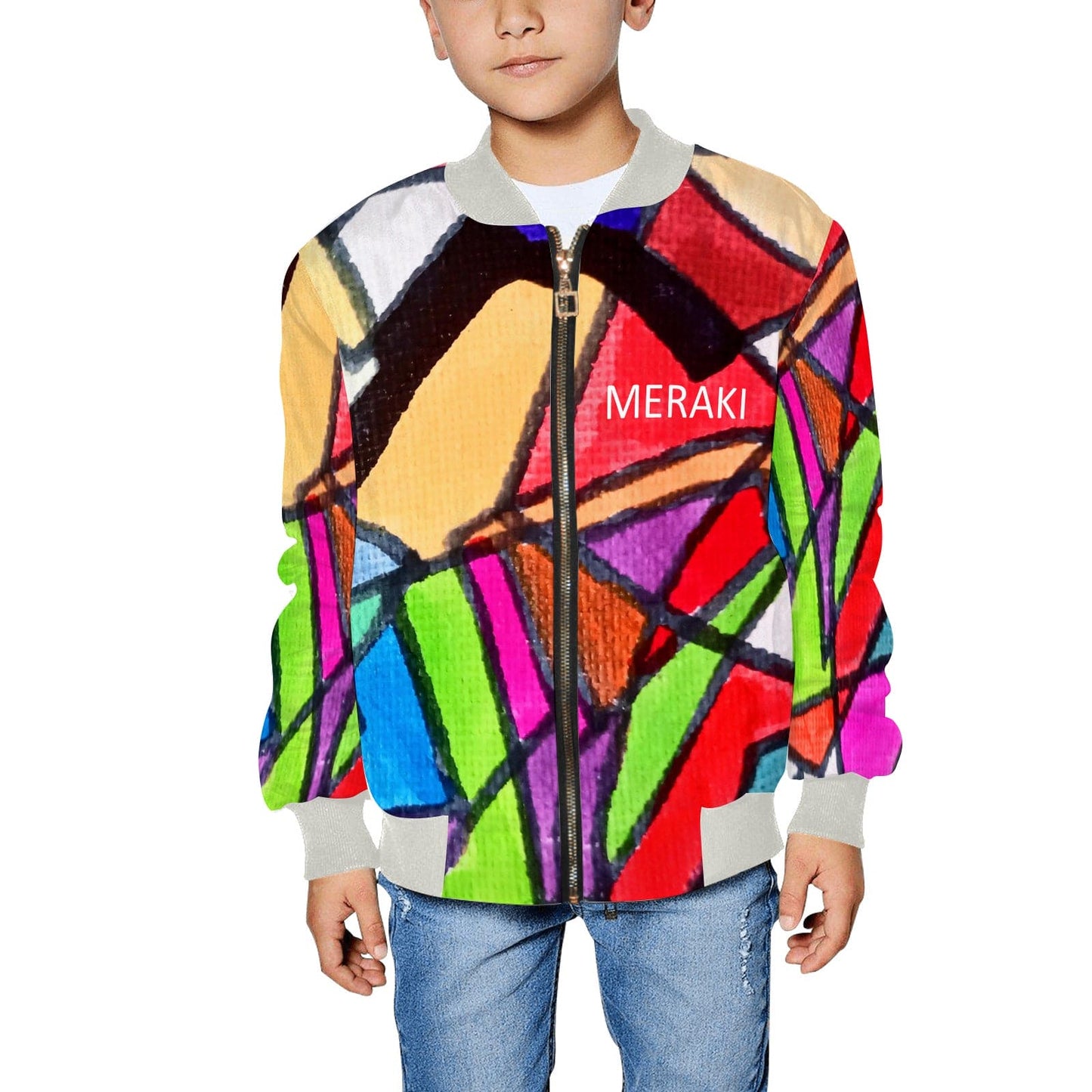 Kid's All Over Print Bomber Jacket(ModelH40)