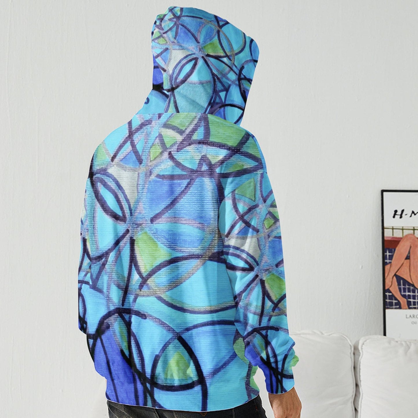 Men's All Over Print Hoodie (USA Size) (Model H13)