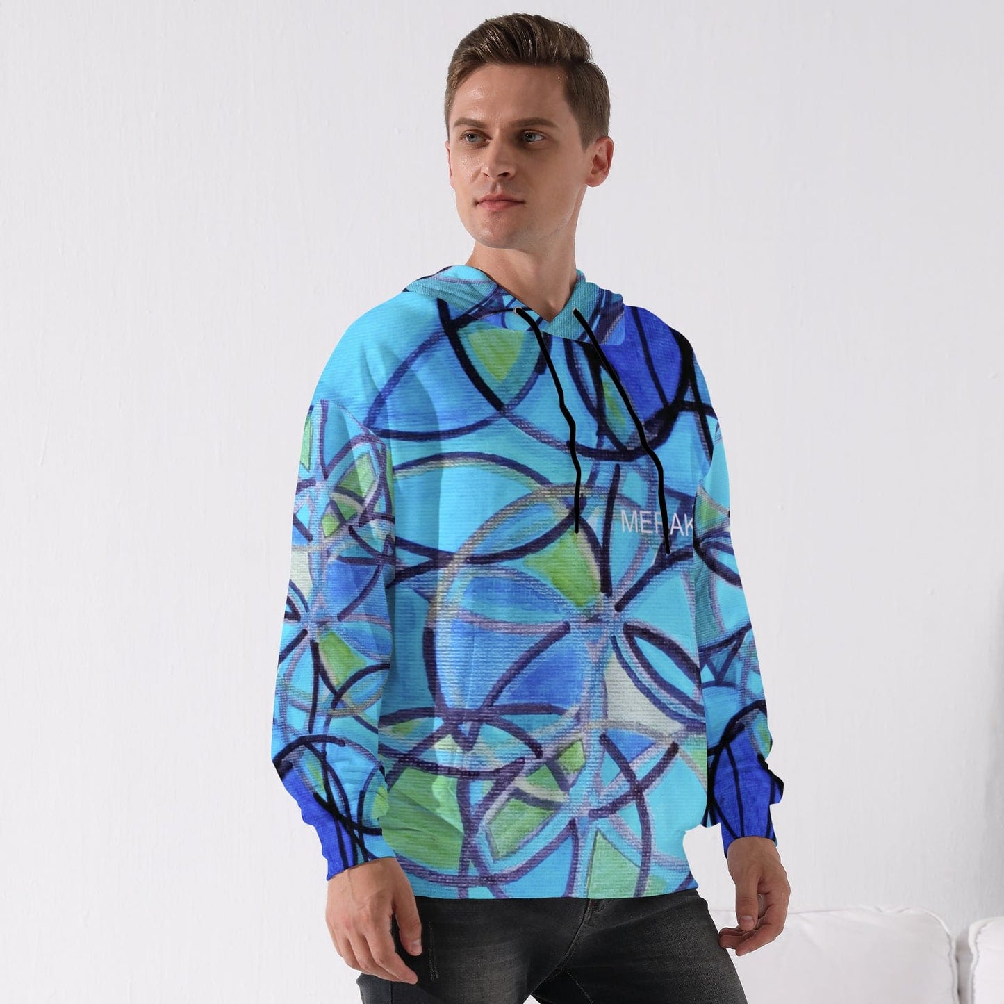 Men's All Over Print Hoodie (USA Size) (Model H13)