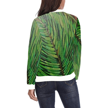 Women's All Over Print Bomber Jacket(Model H36)