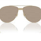 Versace Man Sunglasses Pale Gold Frame, Brown Tampo Lenses, 58MM