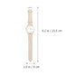 POPETPOP for Women Quartz Women Watch - Simple Girls PU Leather Strap Wrist Watches Casual Wristwatch Gifts for Teens Girls Ladies