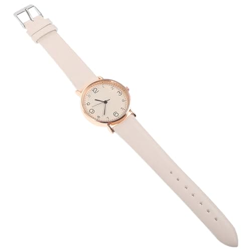 POPETPOP for Women Quartz Women Watch - Simple Girls PU Leather Strap Wrist Watches Casual Wristwatch Gifts for Teens Girls Ladies