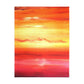 Sunset Velveteen Minky Blanket (Two-sided print)