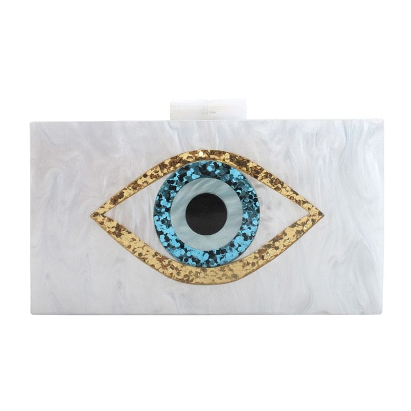 Sequined Eyes Evening Bags Crossbody Evening Purses Clutch Bag Women Clutch Luxury Party Dress Purse Summer Acrylic Hand Bags