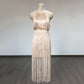 Halter fringe dress Bandage dress Sexy multi-tiered fringe halter slim-fit bandage dress