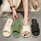 Slippers for women wearing casual soft soles in summer, with a cross shaped fairy style beach and lazy people's slippers