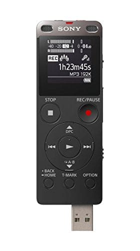 Sony ICDUX560BLK Digital Voice Recorder 1" Black