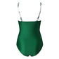 Women's Bikini Set Women's Sexy Bikini Set Triangle Cup Spaghetti Straps Swimsuit Bra Padded Swimsuit Bikini Sets Triangle Wide Underbust Band High Waist Thongs Swimwear } One Piece, Green, M