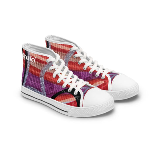 Meraki print design Women's High Top Sneakers