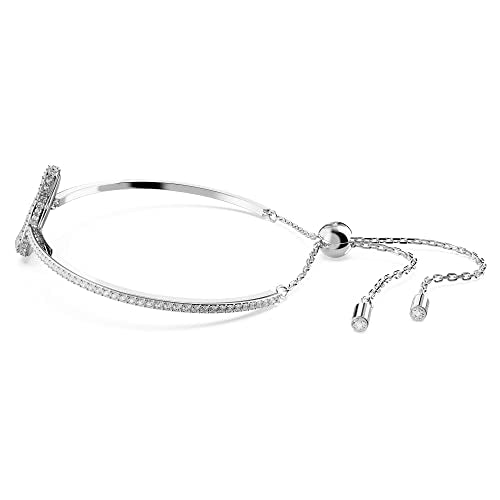 Swarovski Swarovski Iconic Swan bangle, Swan, White, Rhodium plated