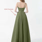 PAVERJER Spaghetti Strap V Neck Satin Prom Dress Long with Pockets Formal Party Dress Ruched Evening Gown Emerald Green Size 2