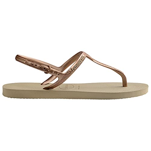 Havaianas Twist (Mini Me) Flat Sandal, Sand Grey, 8/9 UK Child