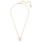 Swarovski Bella Pendant Necklace, Pink Round-Cut and White Pavé Crystals, Gold-Tone Plated from the Bella Collection