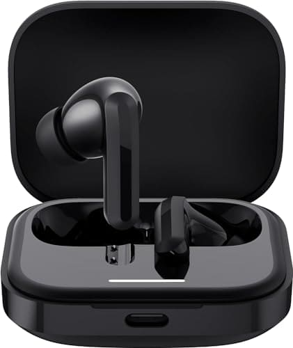 Xiaomi Redmi Buds 5 Wireless Earphone - 46dB Active Noise Canceling, 40 Hour Battery Life, Bluetooth 5.3, Black