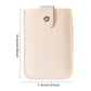 ASIEIT Wallet Multi-Card Slots Organizer Ultra-Thin Card Holder with Press Button PU Leather for Money Cards (White)