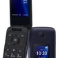 Alcatel Go Flip 4 4056W 4GB (T-Mobile only) Flip Phone - for Senior Easy Use Blue