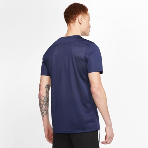 NIKE Mens Dri-fit Park 7 Jby T-Shirt, Midnight Navy/White, L EU