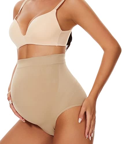 KUNINDOME Maternity Shapewear for Dresses and Pants, Nude, Small