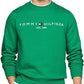 Tommy Hilfiger Men Tommy Logo Sweatshirt without Hood, Green (Olympic Green), S