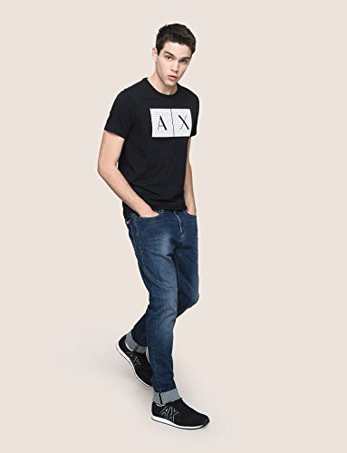 Armani Exchange Men's 8nztck T Shirt, Black, L UK