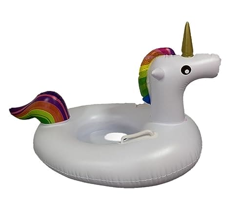 Inflatable Unicorn Baby Swim Ring Toddler Pool Float Tube Water Toys Inflatable Kids Swim Ring with Seat