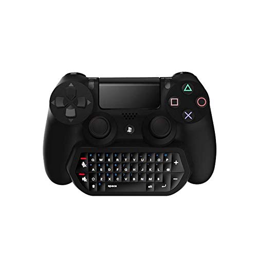 Wireless Chatpad with Audio Headset Jack for Playstation 4 PS4 Controllers - Black