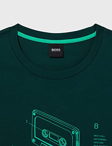 BOSS Men's Tcasette T-Shirt, Dark Green305, S