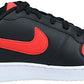 Nike Ebernon Low Mens Trainers AQ1775 Sneakers Shoes (UK 7 US 8 EU 41, Black Habanero red White 004)