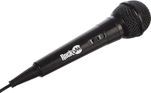 Rockjam Karaoke Unidirectional wired microphone unidirectional dynamic microphone with three-meter cable - black