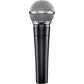 Shure SM58-LC Cardioid Dynamic Vocal Microphone with Pneumatic Shock Mount, Spherical Mesh Grille with Built-in Pop Filter, A25D Mic Clip, Storage Bag, 3-pin XLR Connector