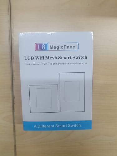 LANBON LCD 1/2/3Gang Smart Light Switch L8-HS,for Whole House Use, 2 Way,by Mesh Wifi,Supports Alexa&Google Home, Need Neutral Wire