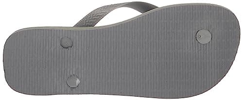 Havaianas, Unisex Adults, Brasil Logo, Flip Flop, Steel Grey/Steel Grey, 4.5/5 UK