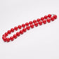 Treasurebay Women's Stunning 14mm Red Beaded Necklace (Red)