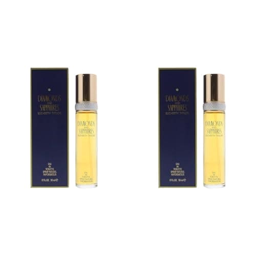 Elizabeth Taylor Diamonds & Sapphires, Eau De Toilette Spray for Women, 1.7 Fl Oz (Pack of 2)