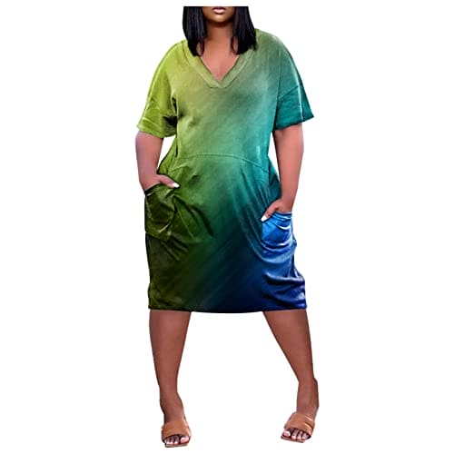 AMDOLE Early Day Prime Deals Today 2024 Wedding Guest Dresses for Women Knit Dress Bohemian Dresses Women UK Summer Casual Dresses Green Hats for Weddings Clearance Lightning Deals of Today